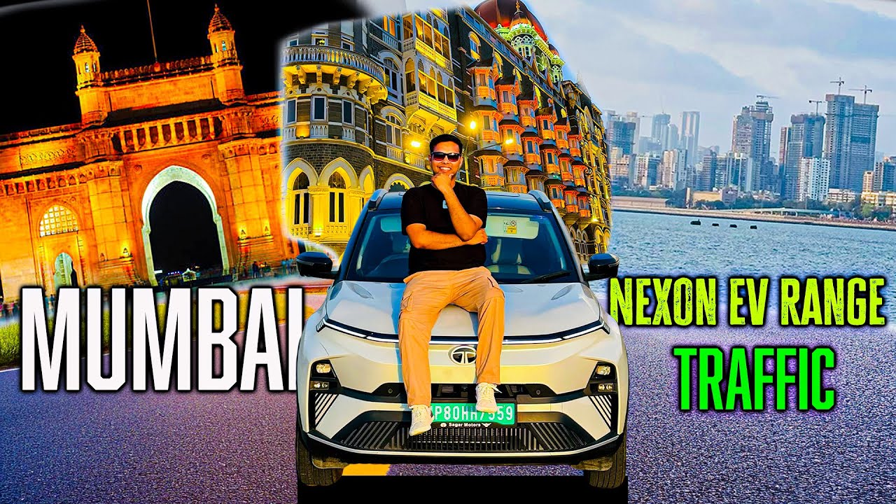 Driving Our Agra Nexon EV in Mumbai Traffic – Tata Nexon EV 45 Range Test!