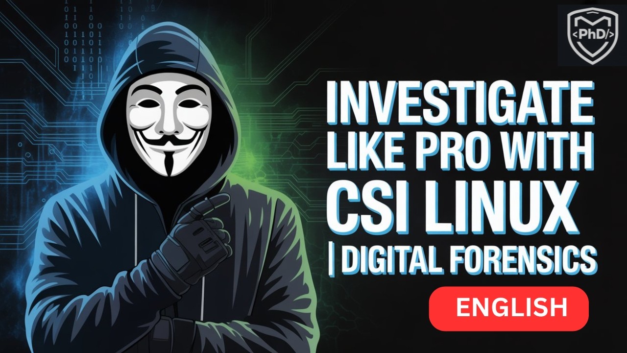 INVESTIGATE with CSI Linux | Sock Puppet Account | ENGLISH | PhD Security | Digital Forensics | 2026