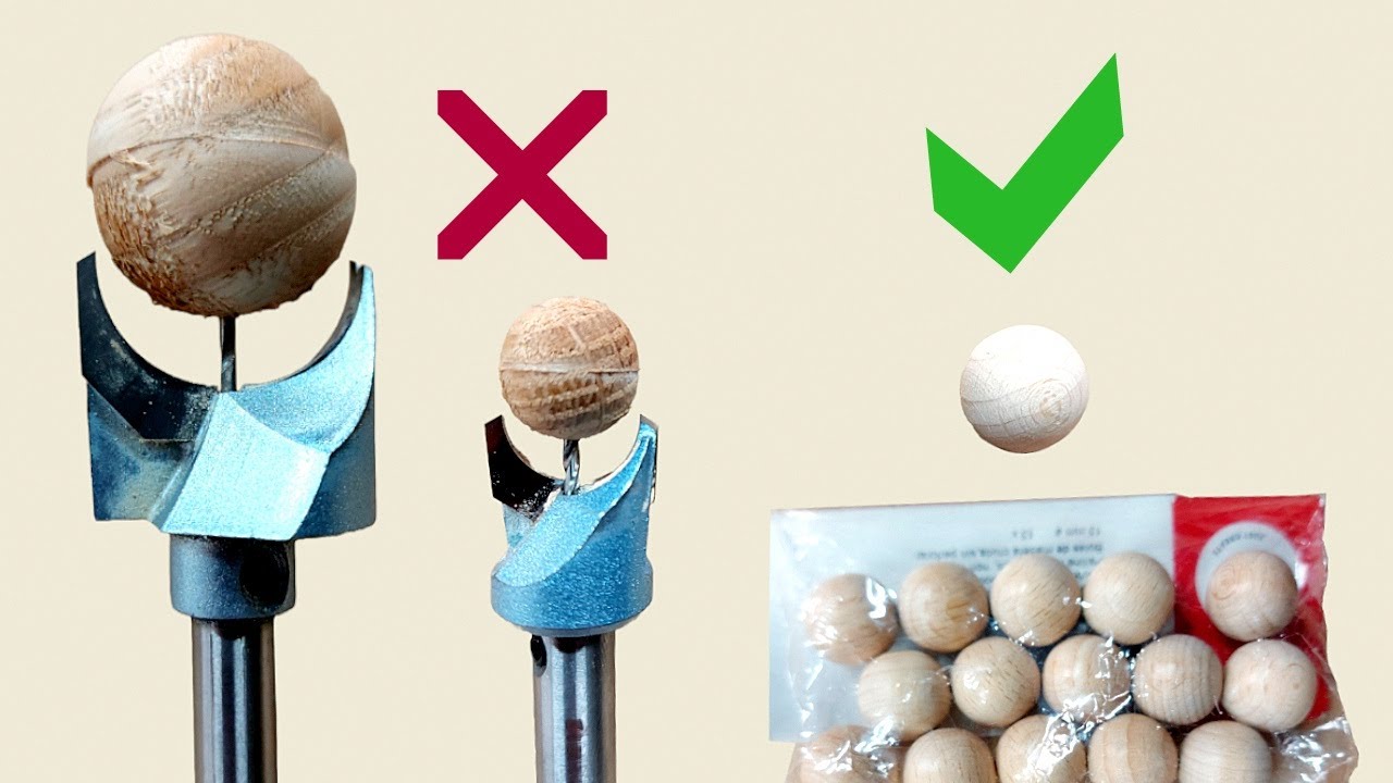 Drill bits to make wooden balls? NO