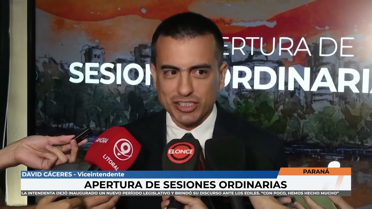 Paraná - Rosario Romero dio su discurso en la asamblea legislativa