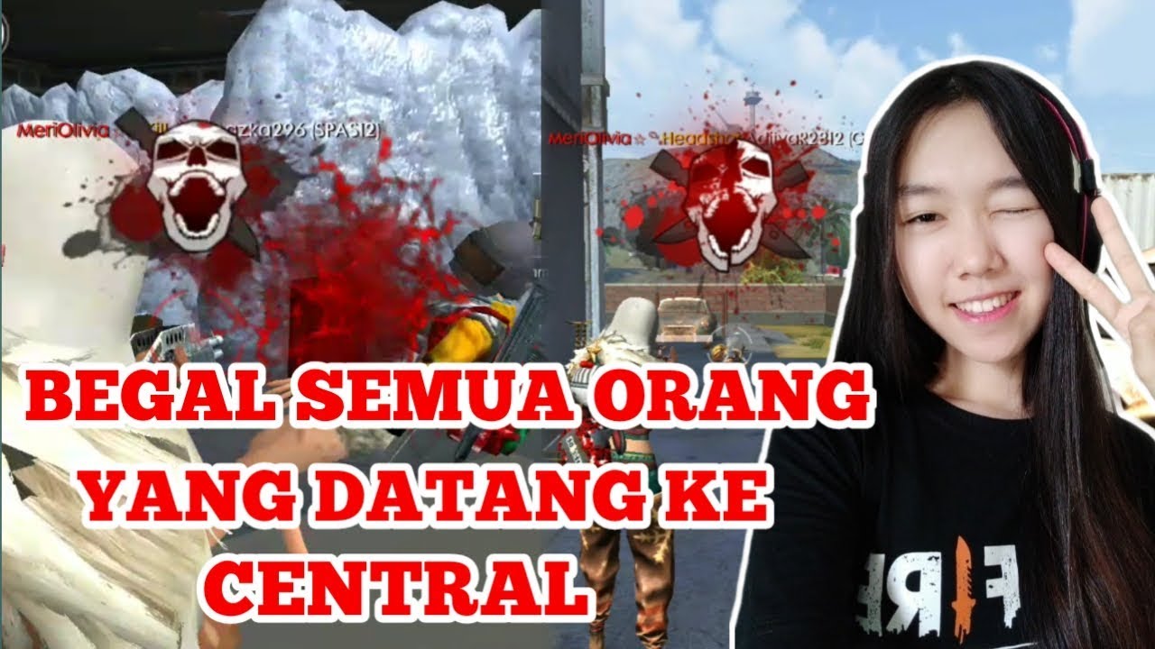 CEWEK DITINGGAL SOLO VS SQUAD - FREE FIRE BATTLE GROUND