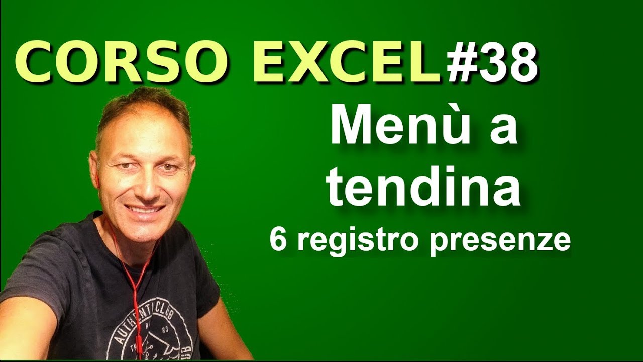 #38 Corso Excel: come creare un menù a tendina | Daniele Castelletti | Associazione Maggiolina