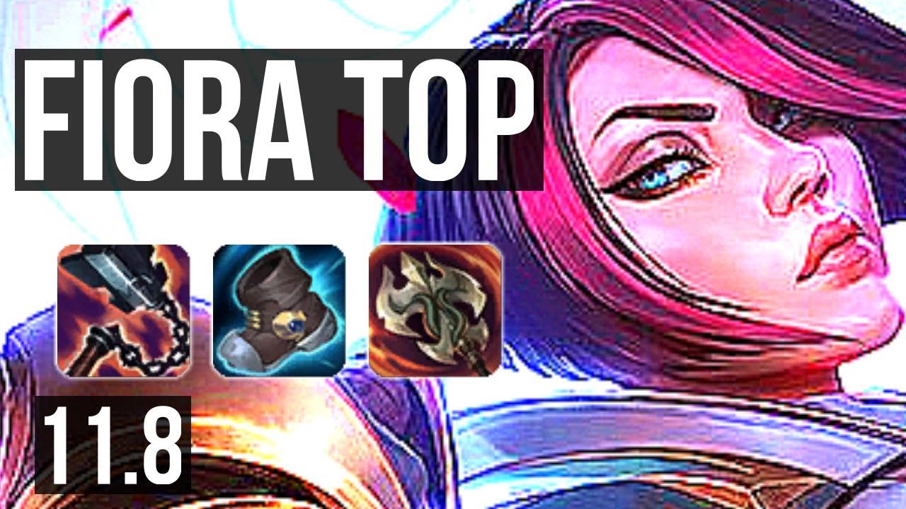 FIORA vs JANNA (TOP) | 11/0/6, Legendary, 400+ games, 900K mastery | NA Diamond | v11.8