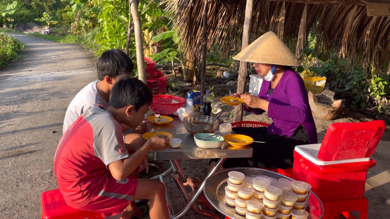 BÁNH FLAN TRÂN CHÂU ĐƯỜNG NÂU BÀ CON AI CŨNG THẤY LẠ NÊN ỦNG HỘ RẤT NHIỆT TÌNH | thôn nữ cà mau