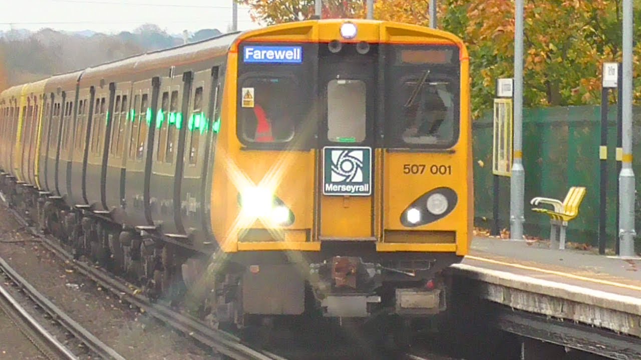 SPECTACULAR FAREWELL FINAL RUN FOR 507001 on the Merseyrail with Farewell Tour! 03/11/24