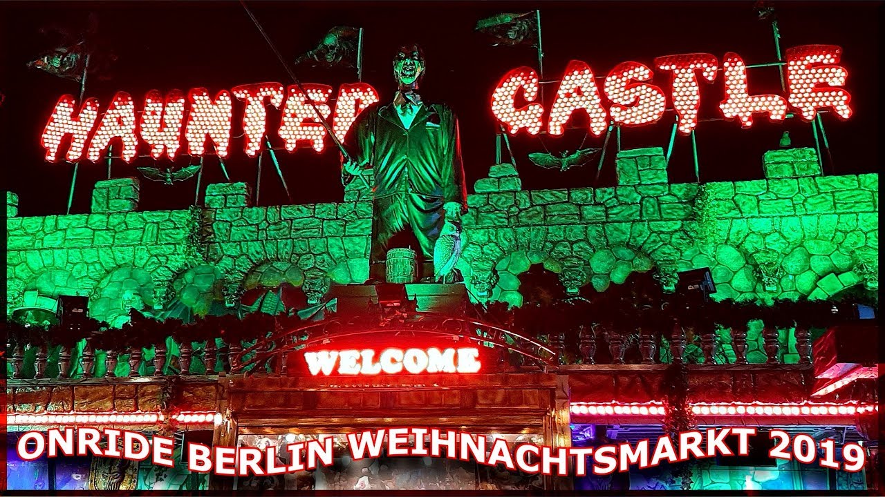 HAUNTED CASTLE GEISTERBAHN LÜTJENS BERLIN WEIHNACHTSMARKT AN DER ALLEE 2019 KIRMES ONRIDE KERMIS FUN