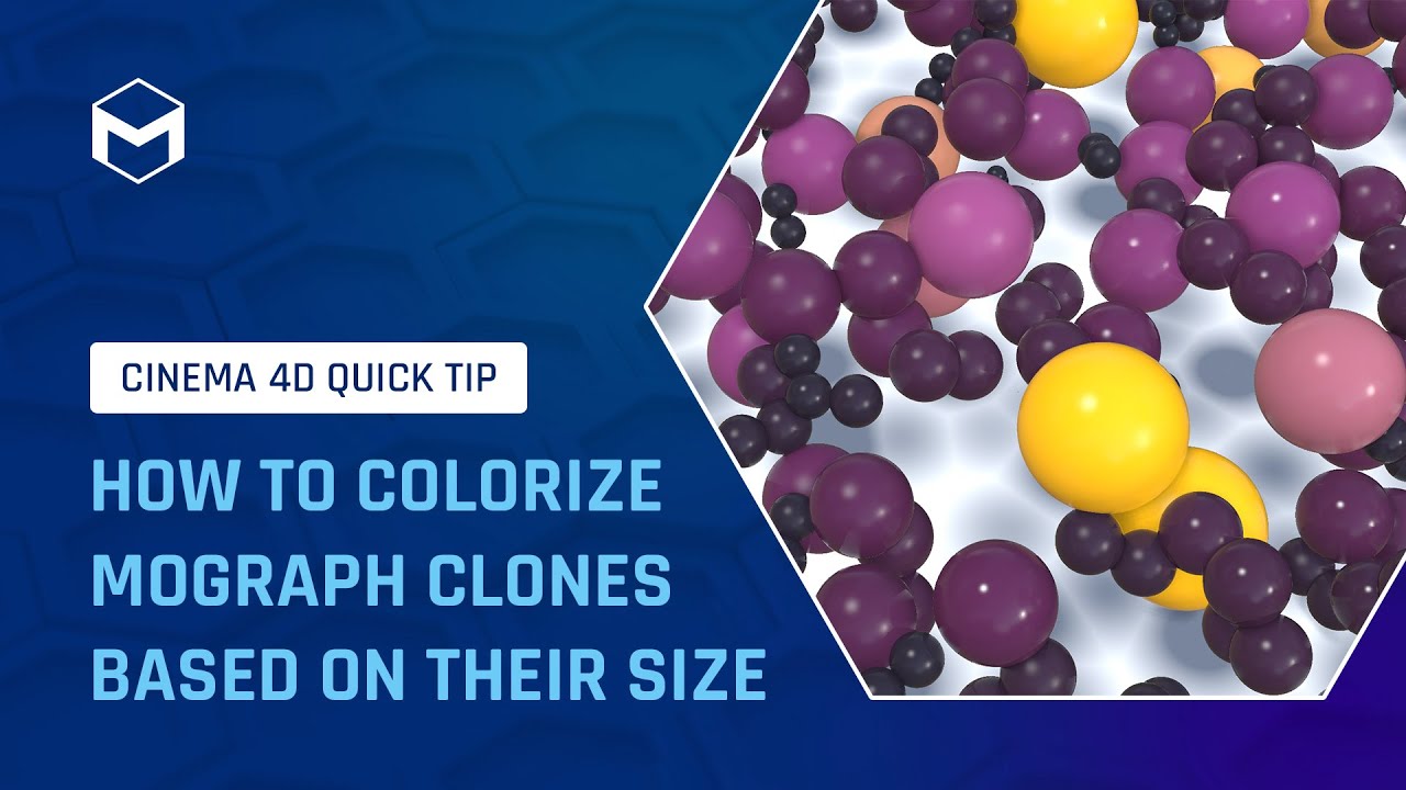 #C4DQuickTip 8: How to colorize MoGraph clones based on their size in Cinema 4D