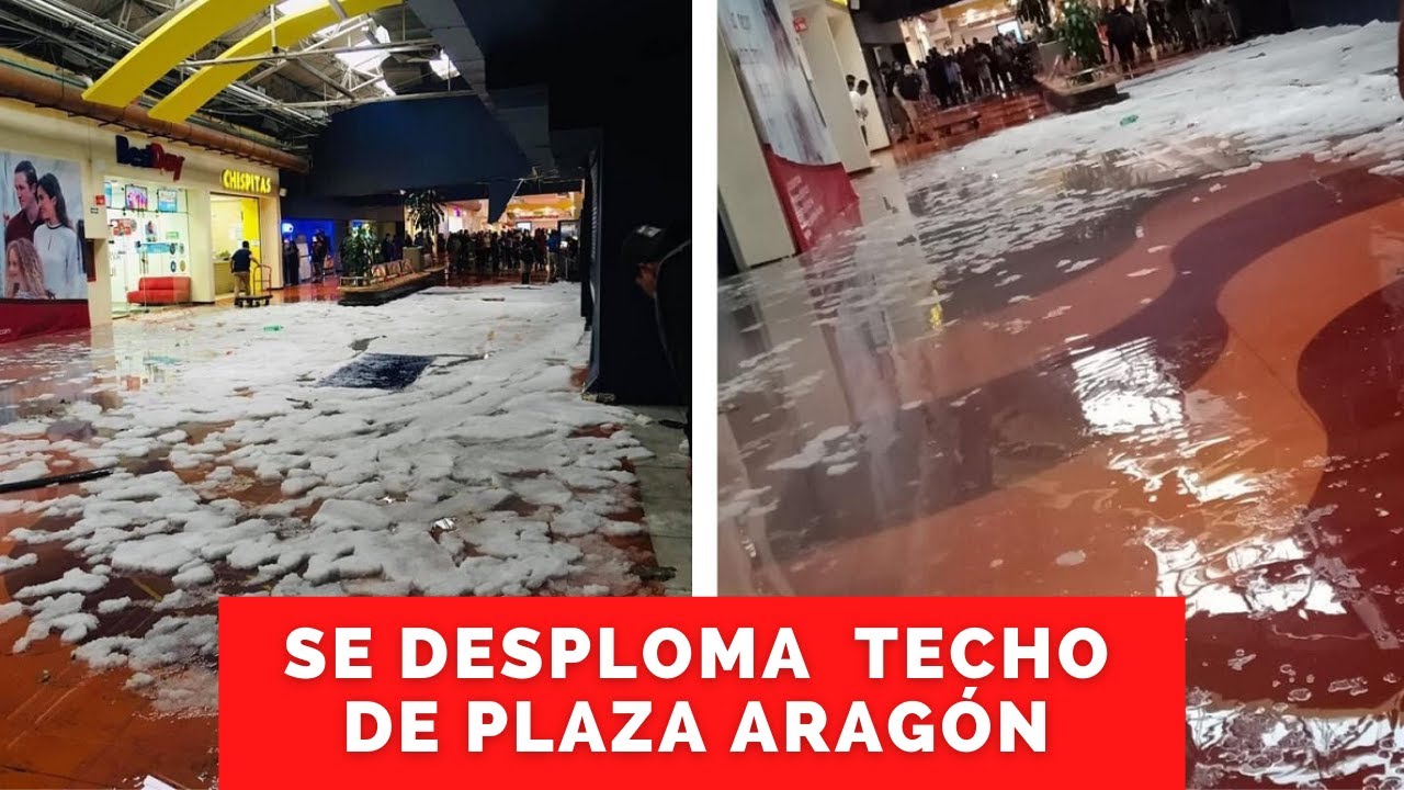 #SHORTS Se DERRUMBA TECHO de PLAZA ARAGÓN en ECATEPEC