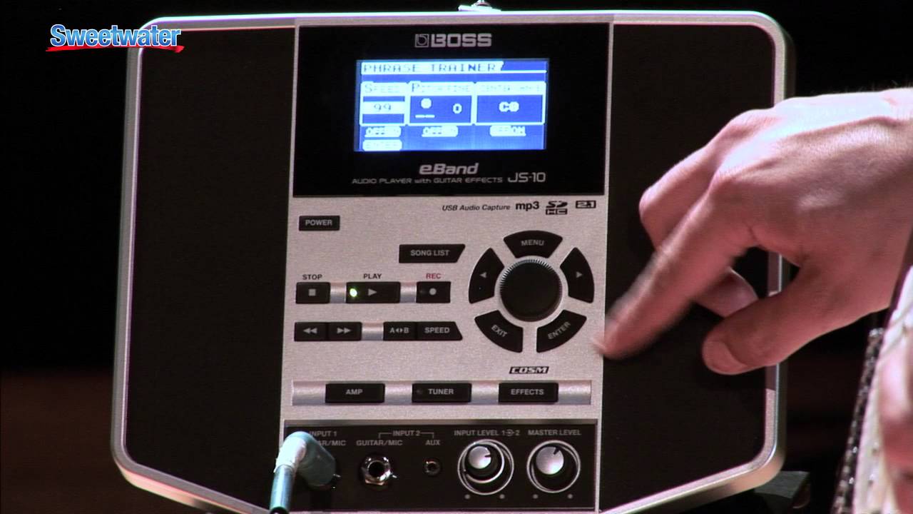 BOSS eBand JS-10 Guitar/Bass Trainer Demo - Sweetwater Sound