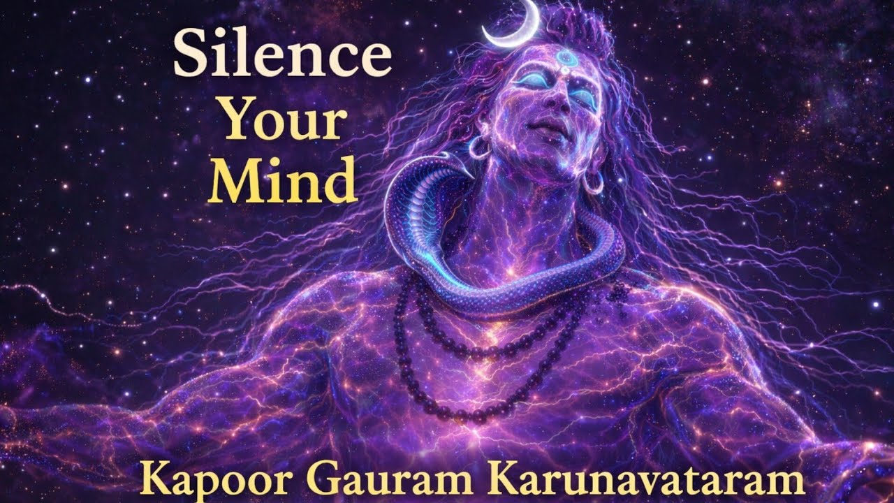 Kapoor Gauram Karunavataram 🕉️ Silence Your Mind & Relax | Shiva Meditation