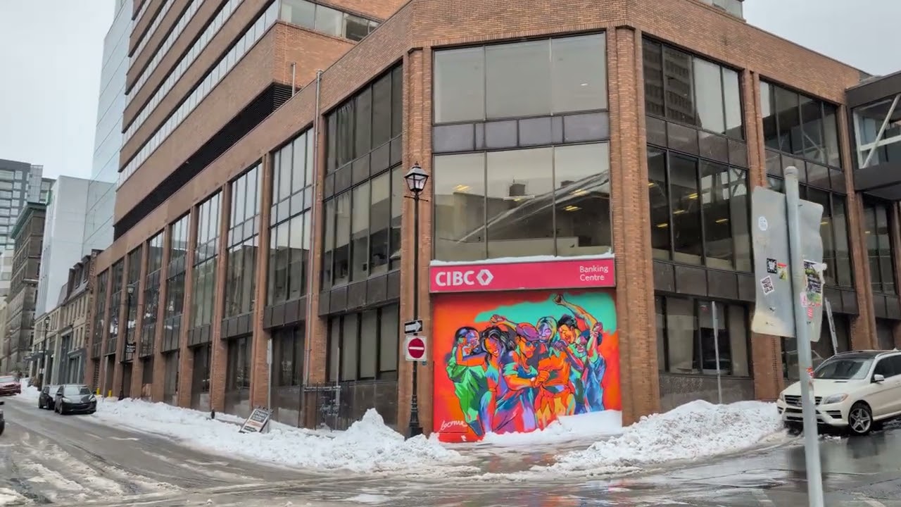 Walking Around Downtown After a Big Snow Storm