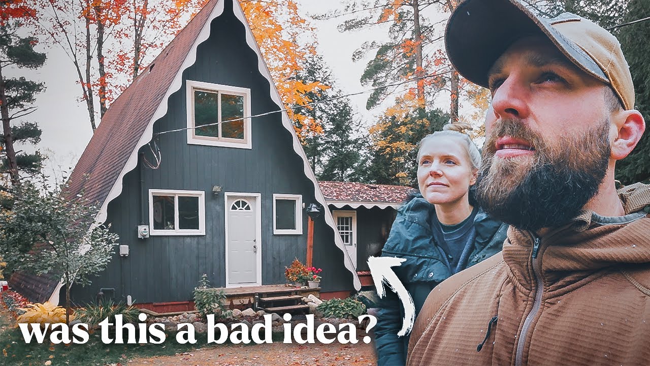 we bought an a-frame in northern michigan! (needs a lot of work.)