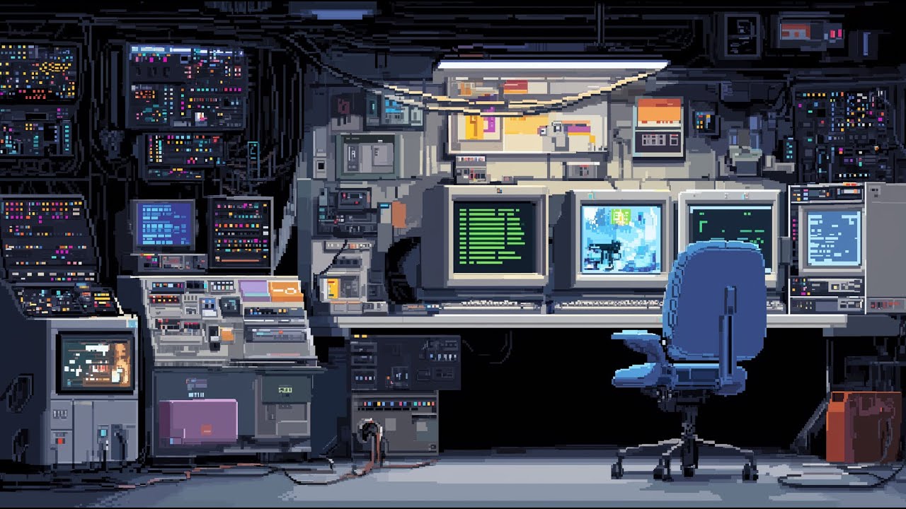 16-bit Synthwave Coding Mix &mdash; SYSOPS B1: The Server Room