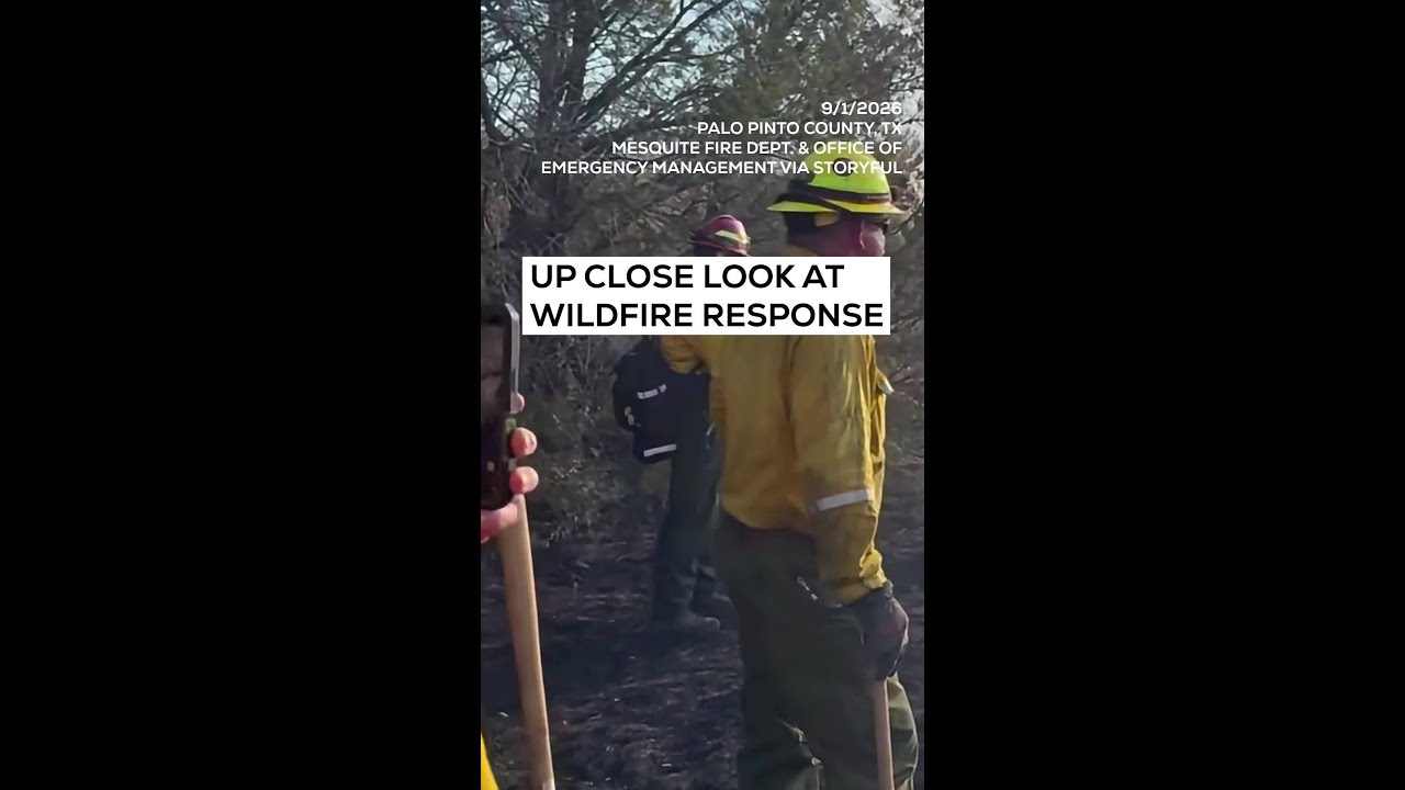 Crews continue to battle north Texas wildfire west of Fort Worth