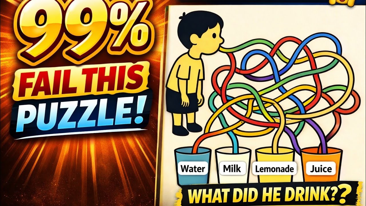 ONLY GENIUSES SOLVE THIS 😱 Puzzle Livestream — What Did He Drink?