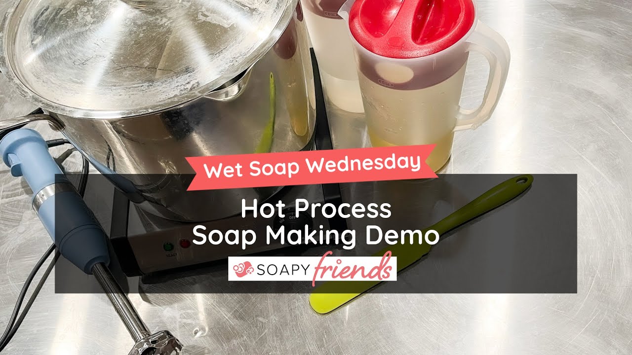 Hot Process Soap Demo: Counter Top HP in a Slab Mold | Controlling Volcanos in Hot Process Soap
