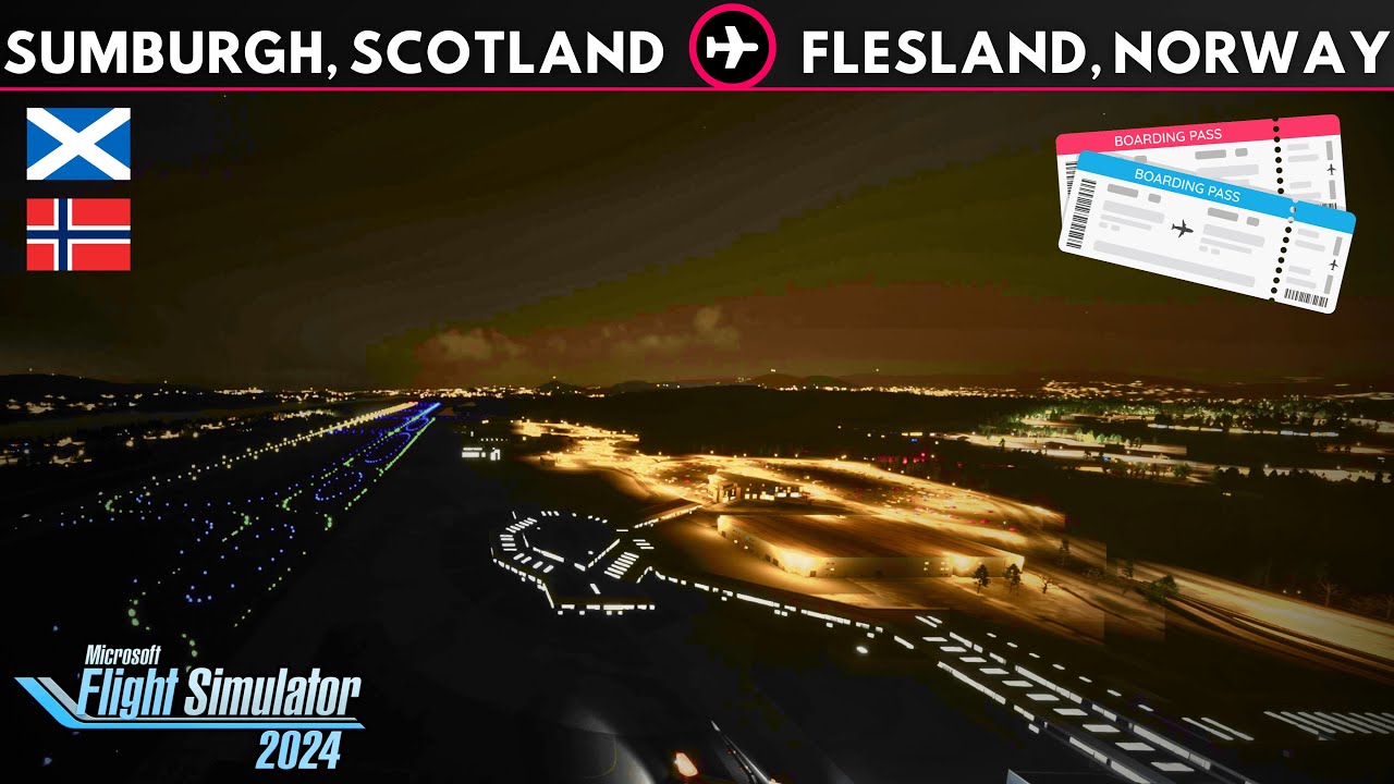 SUMBURGH, SCOTLAND TO FLESLAND, NORWAY | FULL FLIGHT | PS5 GAMEPLAY | MICROSOFT FLIGHT SIM 24 (03)
