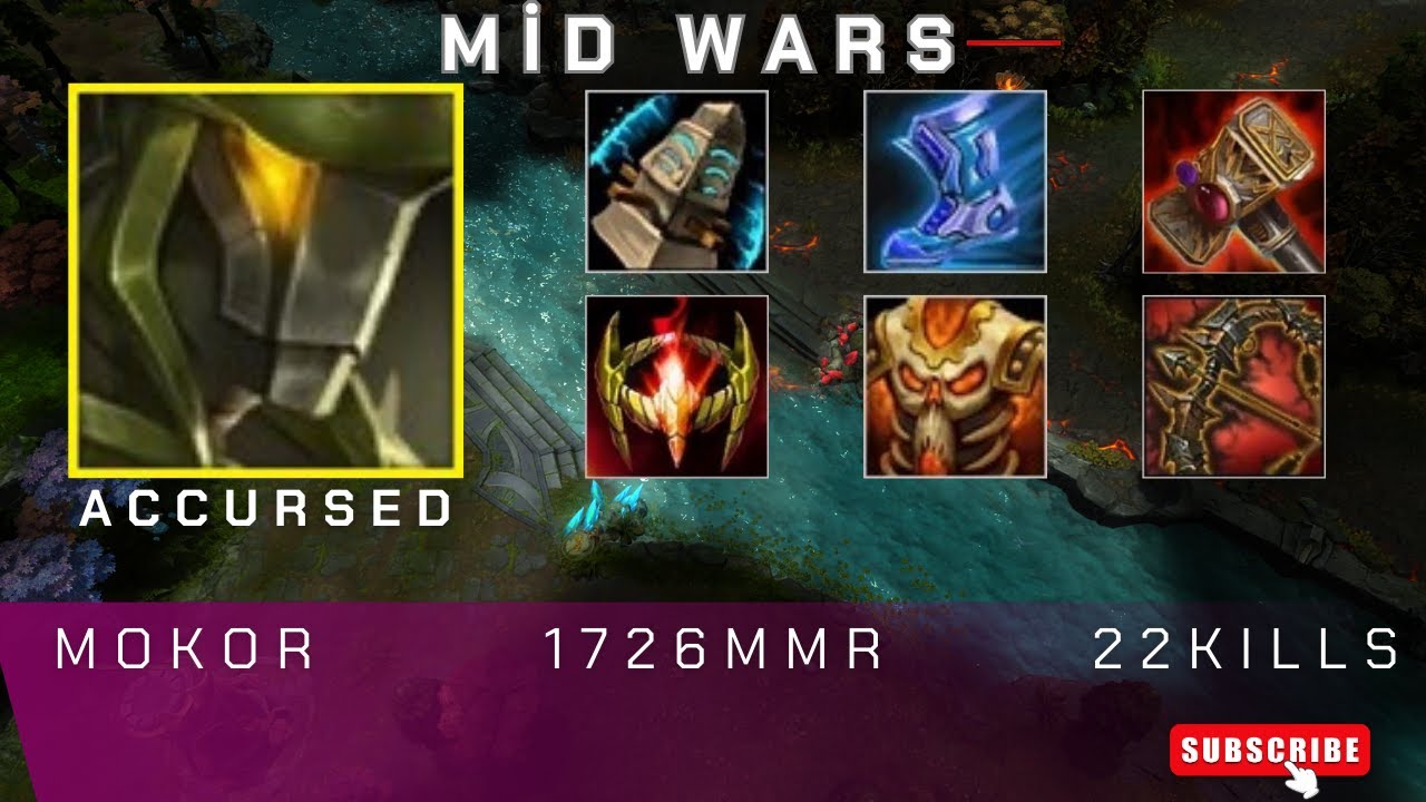 HoN | Mid Wars | Accursed | Mokor | 1726 MMR