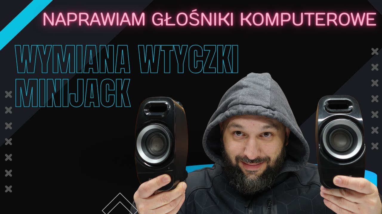 Wymiana wtyczki minijack w głośnikach creative T3300
