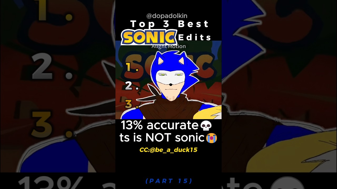 Ranking the Best SONIC Edits PART 15