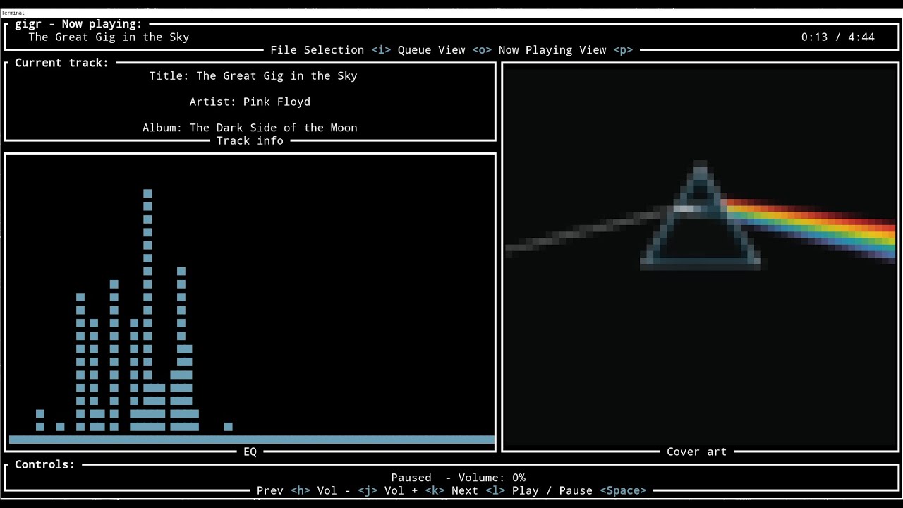 gigr demo - terminal music player in rust (part 2)