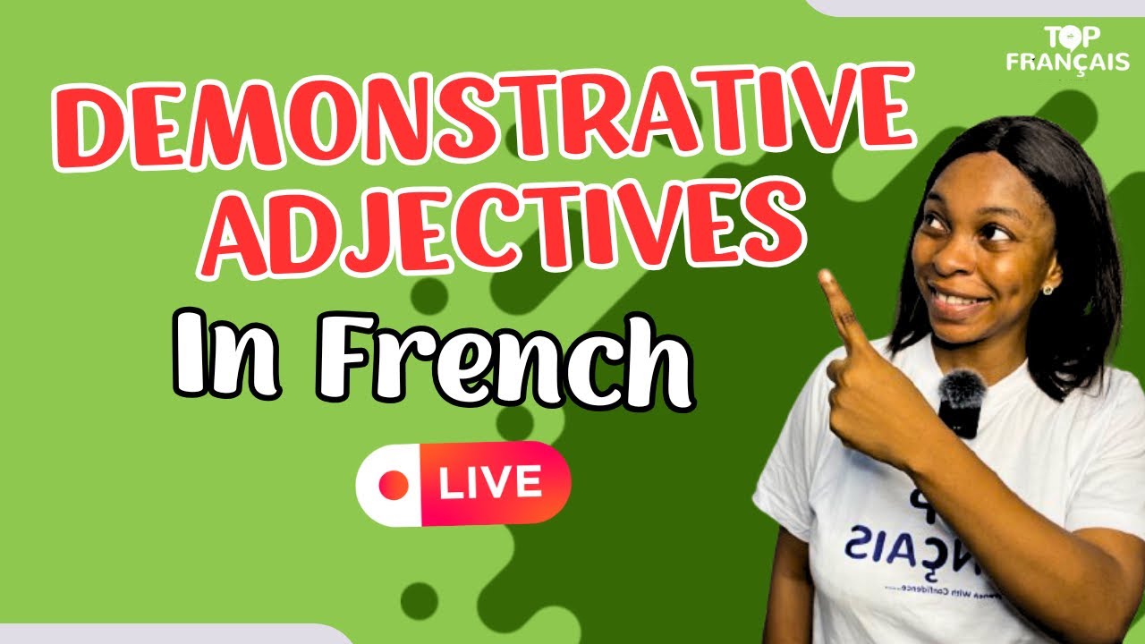Demonstrative Adjectives in French || Topfrançais Academy || French A1