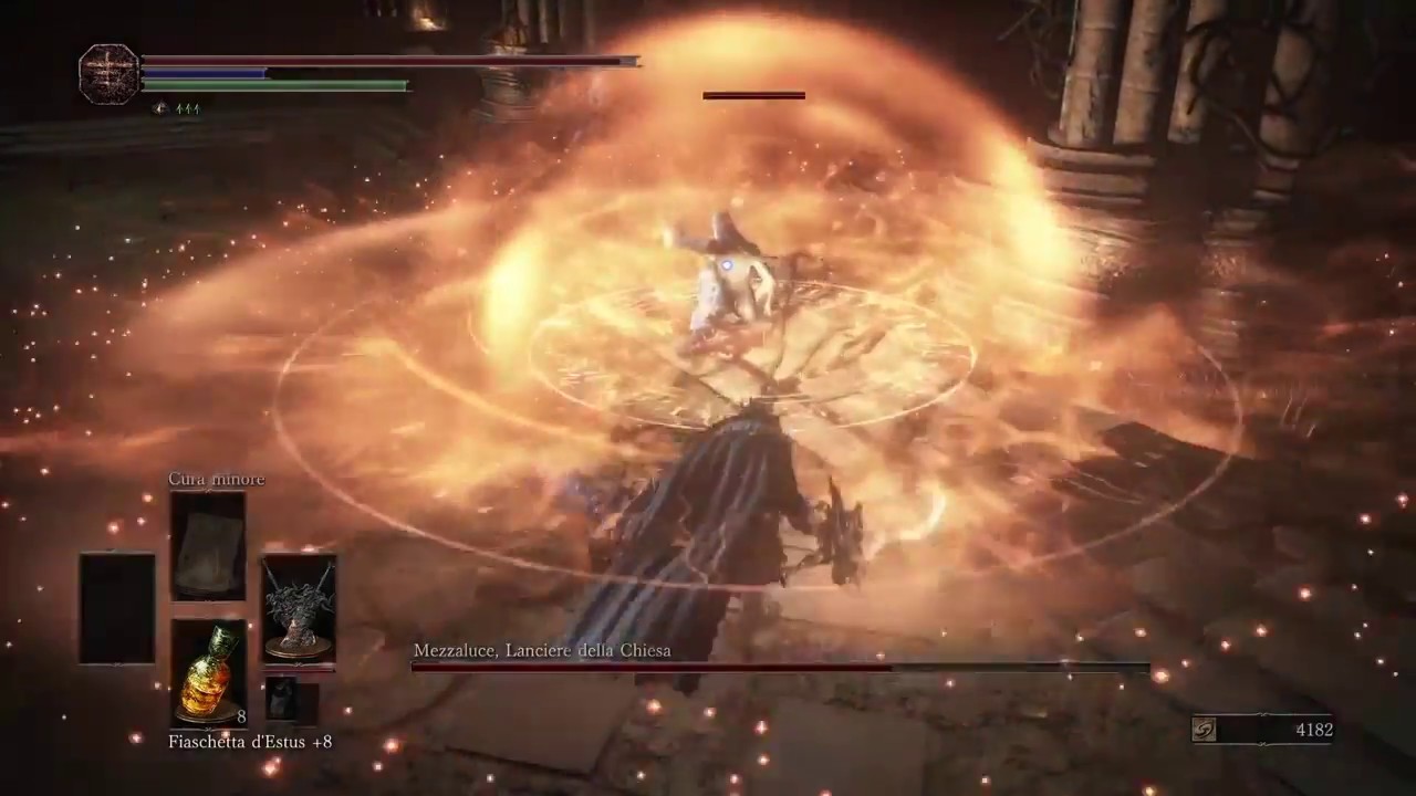 DARK SOULS 3 Mezzaluce, lanciere della chiesa BOSSFIGHT