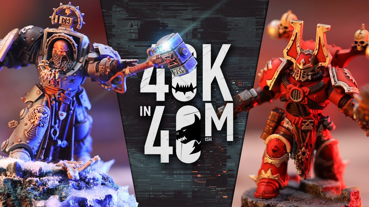 World Eaters Look to Maim, Kill, Burn Space Wolves. Warhammer 40k in 40m