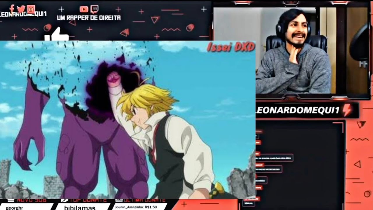 REAGINDO A MELIODAS VS FRAUDRIN (A MORTE DE FRAUDRIN)