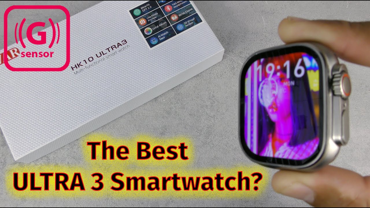 VWAR's Latest Ultra 3 Smartwatch With AI Feature's & G-Sensor: HK10 Ultra 3 Smartwatch Review