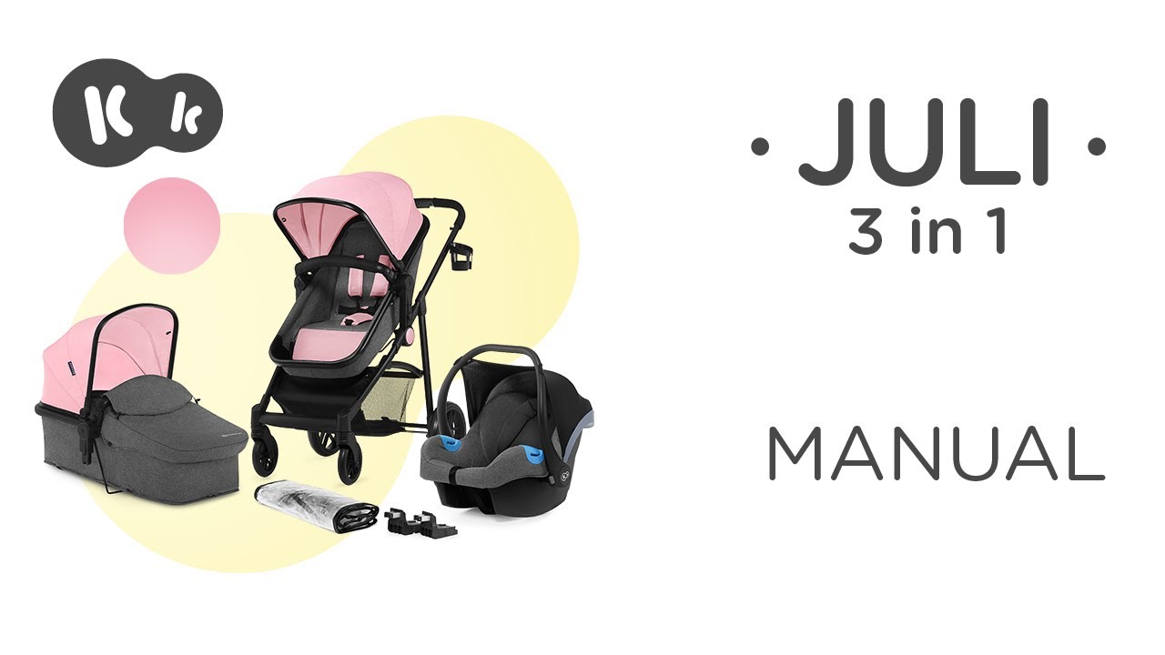 Kinderkraft JULI 3-in-1 pushchair How to video | Tutorial