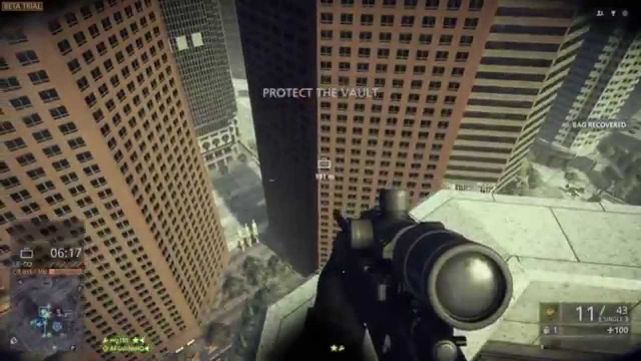 Battlefield Hardline GAMEPLAY - The Professional Sniper