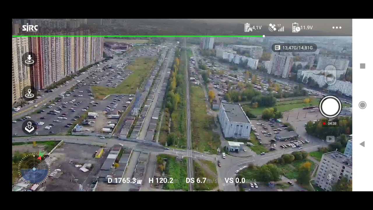 SJRC F11S 4k pro тест связи в городе