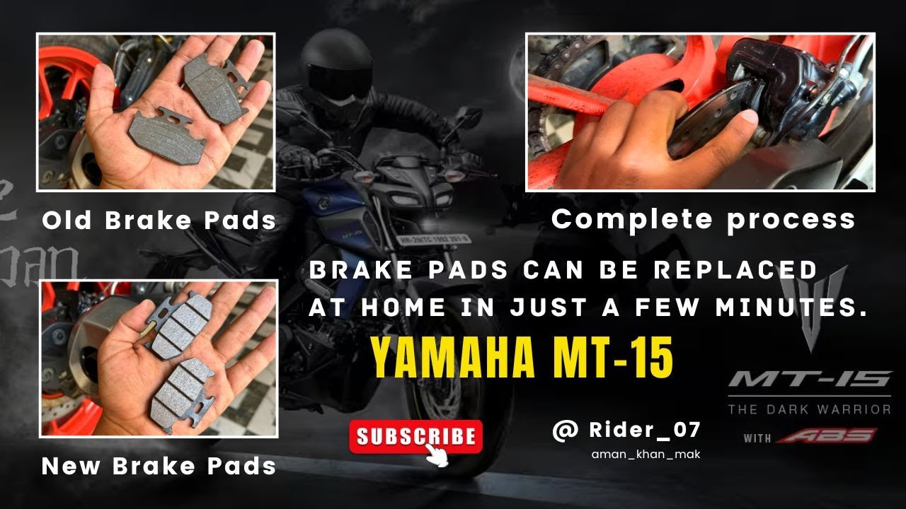 Yamaha MT-15 Brake Pads Change at Home || Complete Process || Save Your Money ||@aman_khan_mak #mt15