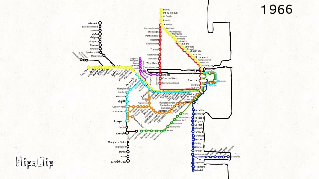 The History of the Sydney Rail Network (1855-2032)