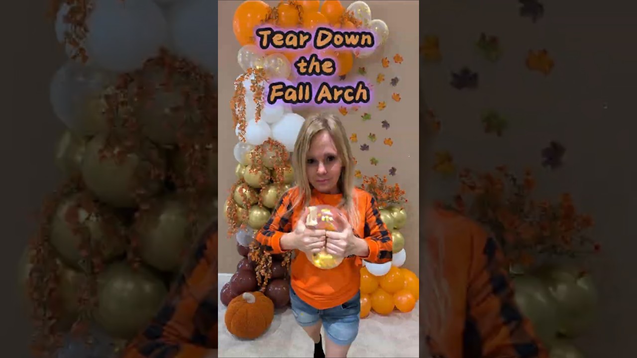 Tear down the Fall Balloon Arch