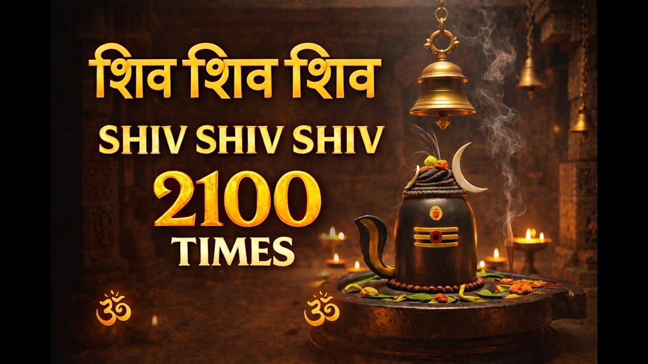 Shiv Shiv Shiv Chanting 2100 Times | Powerful Shiva Mantra for Peace