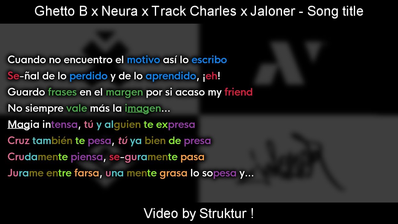 Ghetto B x Neura x Track Charles x Jaloner   Song title