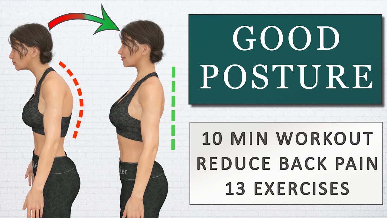 Fix Your Posture & Reduce Backpain | 10 min Daily Workout  | Standing Exercises No Repeat