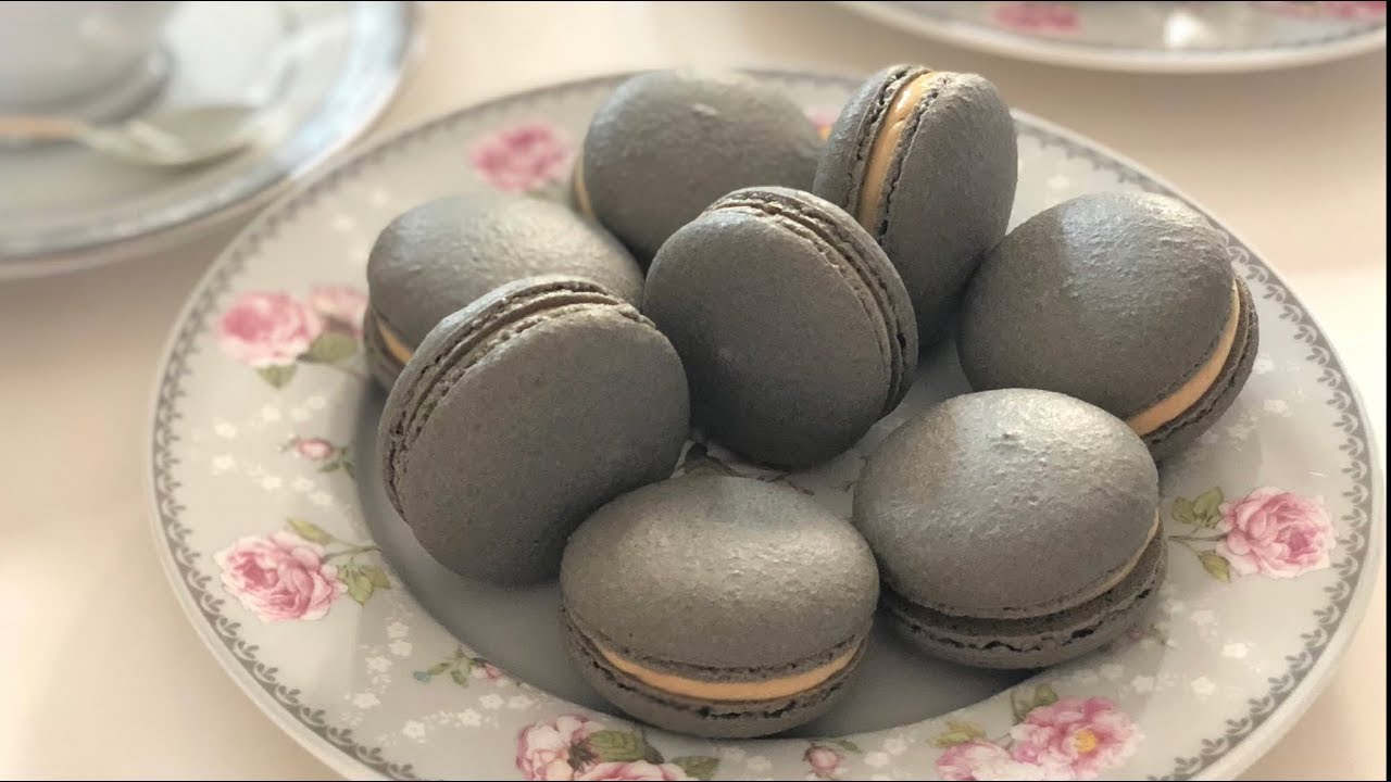Charcoal Macaron 竹炭马卡龙