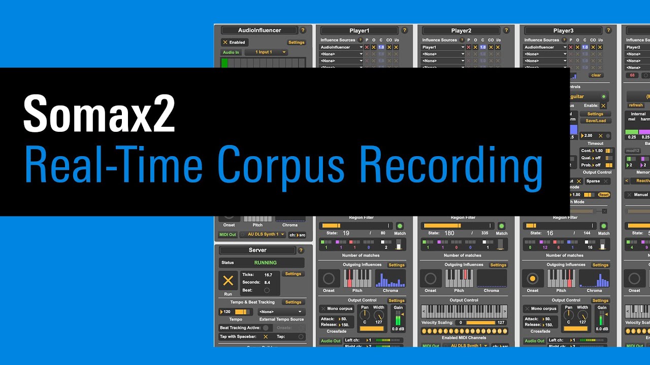 IRCAM Tutorials / Somax2 - Real-Time Corpus Recording