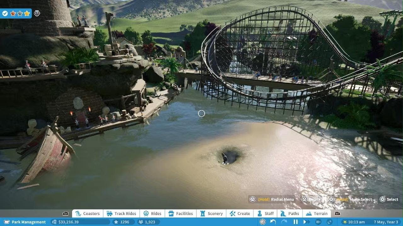 Planet Coaster park showoff
