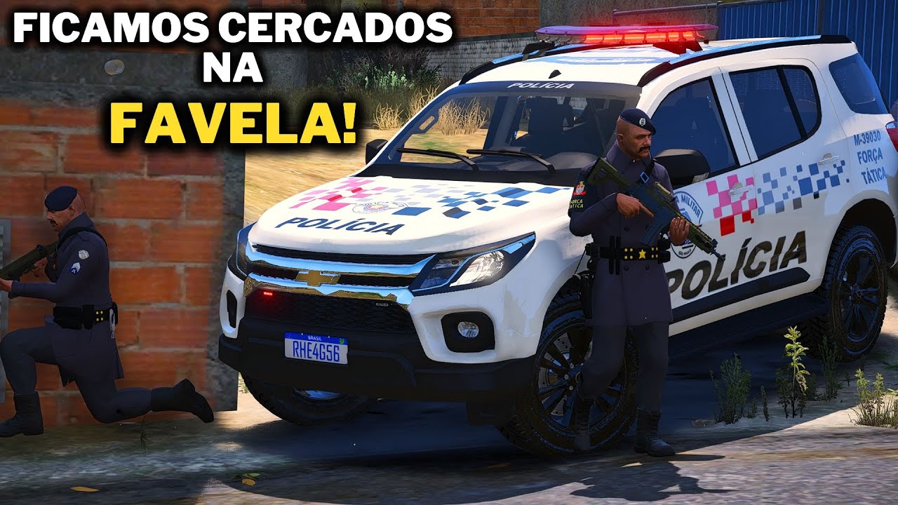 FORÇA TÁTICA INVADIU A FAVELA | VÁRIOS INDIVIDUOS ARMADOS - GTA 5 POLÍCIA