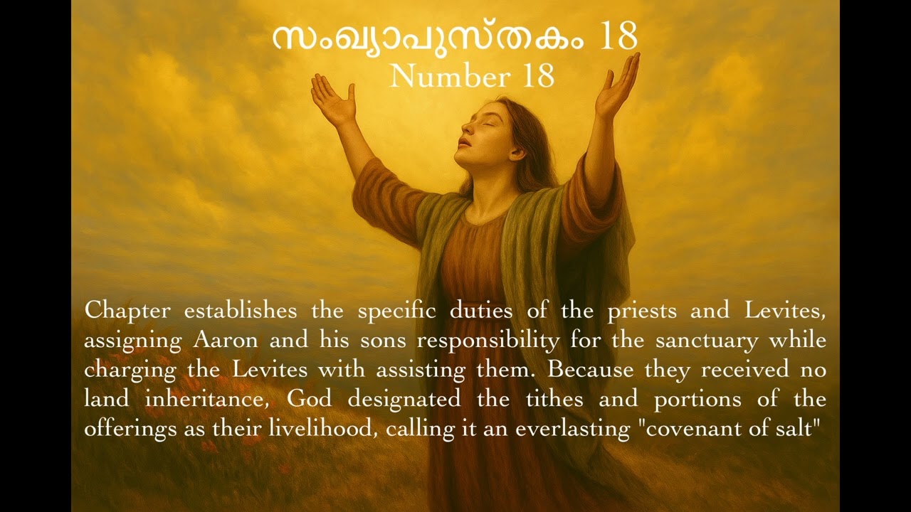 സംഖ്യാപുസ്തകം 18 (Numbers 18) - Malayalam Bible Audiobook