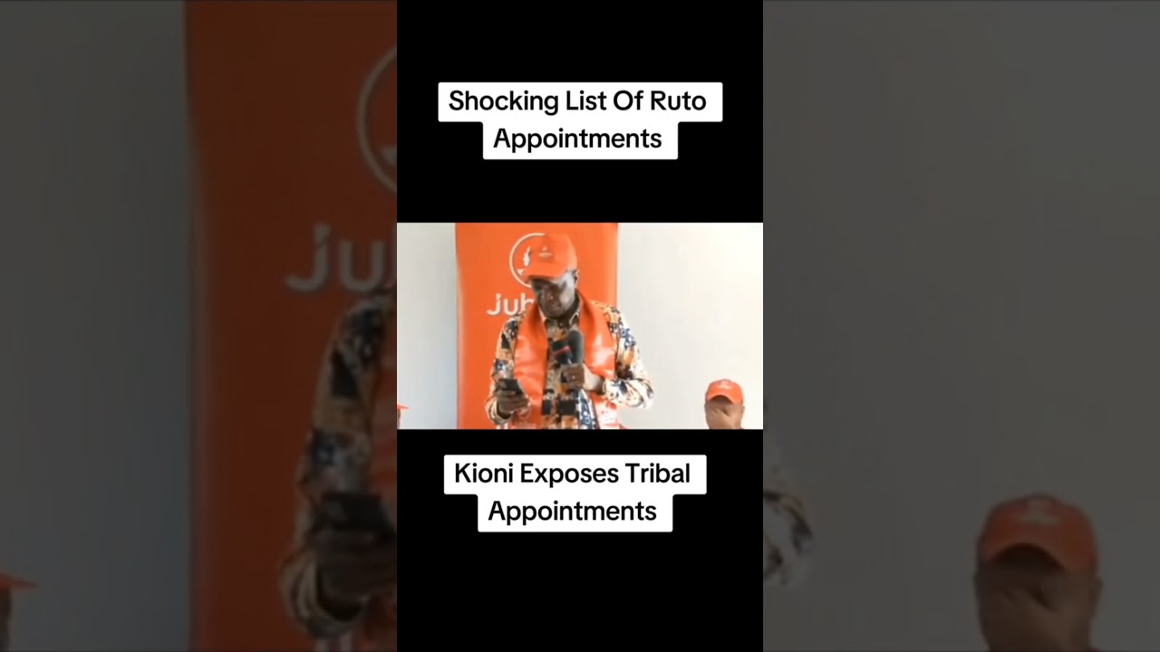 Kioni reveals a startling list of tribal appointments made by Ruto. #leemakwiny #citizentv #raila
