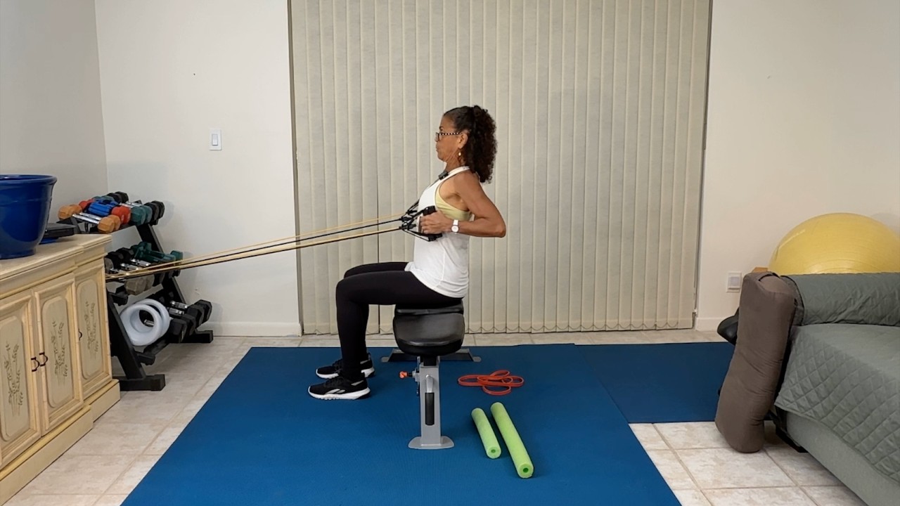 HAVE IT YOUR WAY WORKOUT - Seated Pulley Row | Boomer and Beyond Wellness with Angela Fischetti