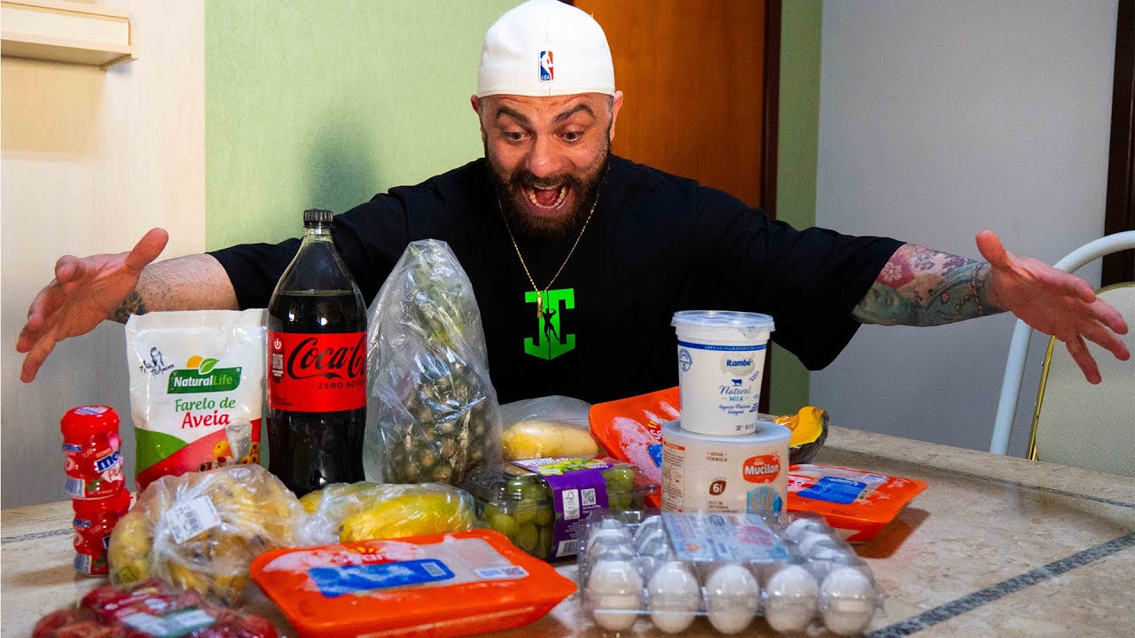 🛒 COMPRAS DA SEMANA DO ATLETA JEFF CAETANO | LS GUARATO 🏋️‍♂️