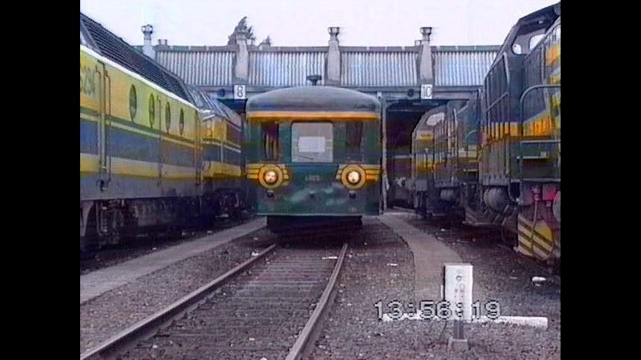 Führerstandsmitfahrt DGEG Fahrt mit dem SNCB Museumstriebwagen 4903 nach Antwerpen 11.07.1992