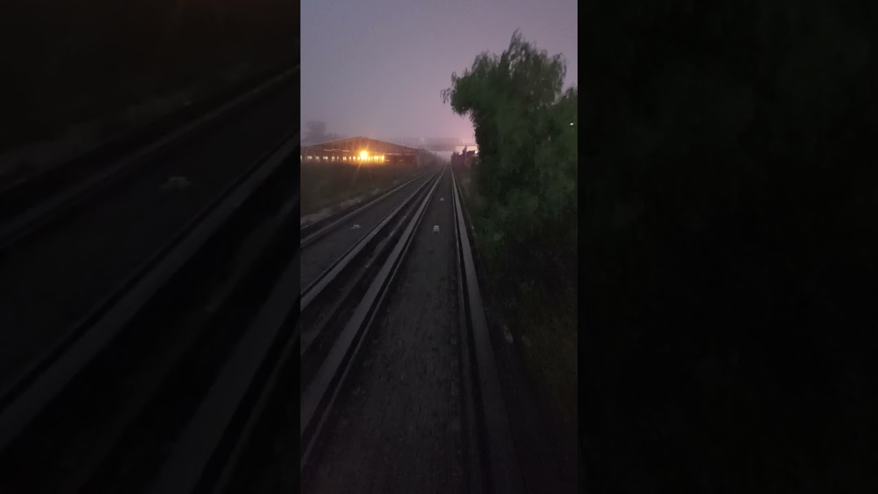 #metro #lineab #recorrido del taller #Azteca al CDV44 #madrugada #neblina