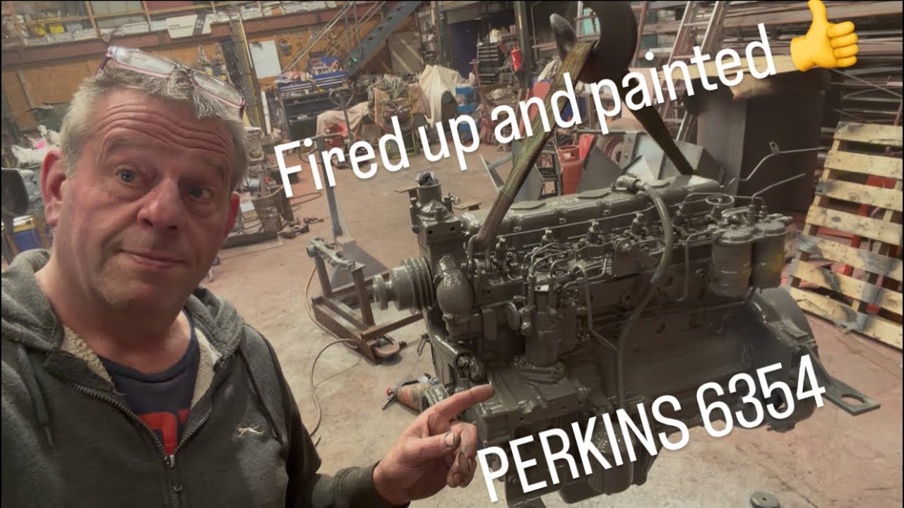 Двигатель Perkins 6354, запущен и покрашен 👍 Проблема с техосмотром грузовика 🤦‍♂️